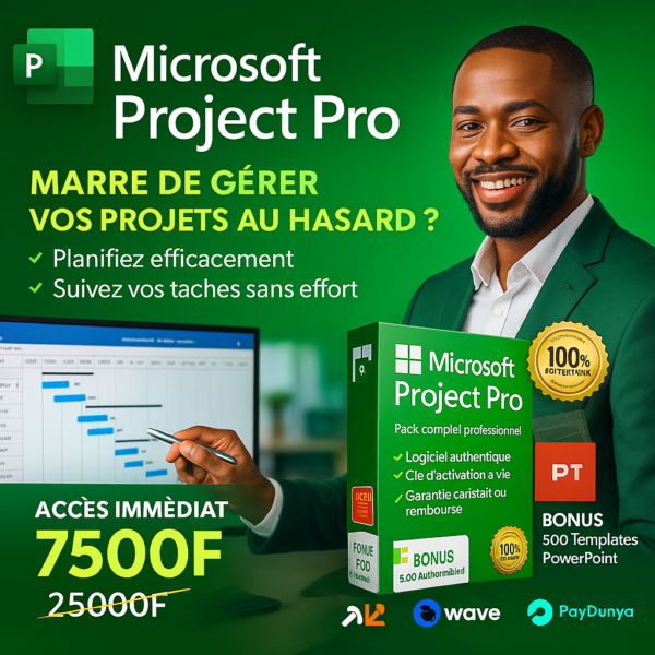 "Pack Microsoft Project Pro - Licence à vie" "Pack Microsoft Project Pro - Licence à vie"